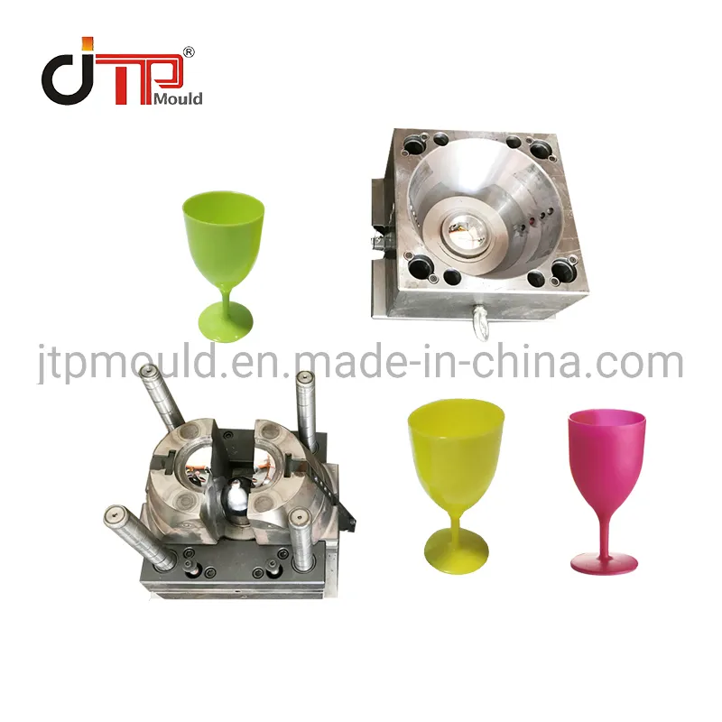 Molde de injeção para copo de vinho de garrafa de plástico personalizado de alta qualidade e boa venda na China